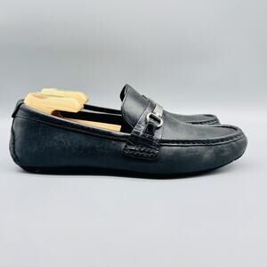 Cole Haan Drivers Shoes Mens Size 10 Black Leather Bit Loafers Moccasin Comfort